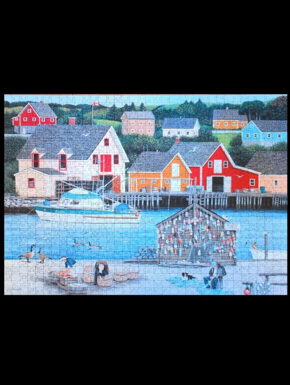 Coastal Village - 1000 Piece Puzzle - Picture 2 of 2
